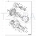 JCB Part No.# 450/24431, WHEEL STUD - JCB Spare Parts