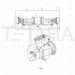 JCB Part No.# 458/M1499, AXLE ARM - MACHINING P54 1 DIMPLE BOTTOM - JCB Spare Parts
