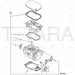 JCB Part No.# SC1725112, Kit-top gasket - JCB Spare Parts