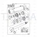 JCB Part No.# 991/00123, KIT RAM SEAL - JCB Spare Parts