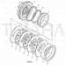 JCB Part No.# 453/01810, 'PISTON - BRAKE - JCB Spare Parts