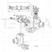 JCB Part No.# 453/03202, 007 HUB SWIVEL - JCB Spare Parts