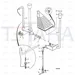 JCB Part No.# 913/02601,  CLEVIS L/H (P564) - JCB Spare Parts