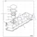 JCB Part No.# 02/202966, GASKET, ROCKET COVER - JCB Spare Parts