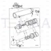 JCB Part No.# 590/05500, PISTON ROD - JCB Spare Parts