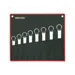 SET OF 8 OF COMBINATION DEEP OFSSET SPANNERS 8-17 MM AEROSPATIAL CHROME PLATING - EGA Master