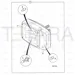 JCB Part No.# 700/50056, SS.P.N700/M1929 HEADLIGHT RHS R/H DIP - - JCB Spare Parts