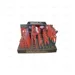 DISPLAY OF 36 BOX JOINT PLIERS (RED) WITH AND WITHOUT HANDLES - EGA Master