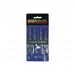 SET OF 4 TWEEZERS STAINLESS STEEL - EGA Master