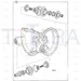 JCB Part No.# 455/05300, SPIRAL BEVEL GEAR & PIN A - JCB Spare Parts