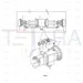 JCB Part No.# 458/M1498, AXLE ARM - MACHINING P54 1 DIMPLE TOP - JCB Spare Parts