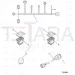 JCB Part No.# 701/60009, PANEL SWITCH - JCB Spare Parts