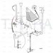 JCB Part No.# 331/11275, GA CONTROL ROD 343mm - JCB Spare Parts