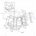 JCB Part No.# 827/30563, (W) (P) GLASS L/H 1/4 LIGHT TINT~BHL P1 - JCB Spare Parts