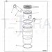 JCB Part No.# SC0550255, Kit-piston ring - JCB Spare Parts