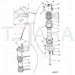 JCB Part No.# 265/01257, PIN PIVOT UPPER CE - JCB Spare Parts