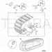 JCB Part No.# 232/21400, GUARD TRACK - LEFT - JCB Spare Parts