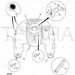 JCB Part No.# 331/30317, MOUNTING BRKT.STEER COVER - JCB Spare Parts
