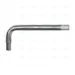 HEXAGONAL KEY WRENCH 9 MM TITANIUM - EGA Master