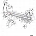 JCB Part No.# 614/80157, Hose inner extension ram - JCB Spare Parts
