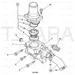 JCB Part No.# 02/201543, GASKET THERMO/HSG - JCB Spare Parts