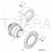 JCB Part No.# 331/42641, SPROCKET - JCB Spare Parts