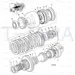 JCB Part No.# 449/10812, GEAR 40T & PLATE SUPPORT - JCB Spare Parts