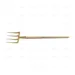 4 PRONG FORK 320 MM WITH WOODEN HANDLE NON SPARKING Cu-Be. - EGA Master