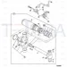 JCB Part No.# 559/70215, Cylinder slew/swing 27mm thread length - JCB Spare Parts