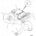 JCB Part No.# 834/10967, AIR INDUCTION HOSE - JCB Spare Parts