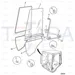 JCB Part No.# 813/10167, HINGE GASKET X300 - JCB Spare Parts