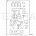 JCB Part No.# 02/950489, Kit-gasket - JCB Spare Parts