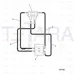 JCB Part No.# 649/51433, HOSE 1/4BSP 780mm - JCB Spare Parts