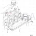 JCB Part No.# 320/05550, GASKET.INTAKE MANIFOLD - JCB Spare Parts
