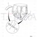 JCB Part No.# 331/25645, ABI REAR FENDER R/H YELLOW - JCB Spare Parts