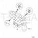 JCB Part No.# 701/58825, DECAL BEACON SWITCH - JCB Spare Parts