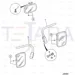 JCB Part No.# 331/40307, SS.P.N334/G2942 ARM RIGHT HAND, MIRROR - JCB Spare Parts