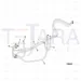 JCB Part No.# 332/D0194, HOSE AIR CONDITIONING - JCB Spare Parts
