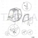 JCB Part No.# 331/35148, PLASTIC LATCH RETAINER HANDLE - JCB Spare Parts