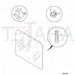 JCB Part No.# 827/80224, (P) REAR GLASS~LDL P68 - JCB Spare Parts