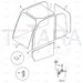 JCB Part No.# 827/30503, GLASS UPPER DOOR G - JCB Spare Parts
