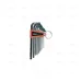 SET OF 10 BALLPOINT HEXAGONAL KEY WRENCHES 1/16"- 3/8" LONG PATTERN EGA ANTIDROP ACO - EGA Master