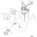 JCB Part No.# 649/51865, HOSE FUEL, ENGINE-TANK - JCB Spare Parts