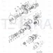 JCB Part No.# 907/51500, Bearing w/o outer case - JCB Spare Parts