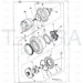 JCB Part No.# 05/903806, GEAR, REDUCTION SET 2ND PLANET - JCB Spare Parts