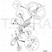 JCB Part No.# 331/25693, (W) (P) STEERING WHEEL - JCB Spare Parts