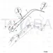 JCB Part No.# KRV1203, PIPE Right Hand  BUC - JCB Spare Parts
