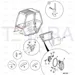 JCB Part No.# 331/45546, DOOR LOCK COVER P68 - JCB Spare Parts