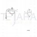 JCB Part No.# 02/601345, Pump Fuel, Assy - JCB Spare Parts