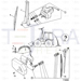 JCB Part No.# 714/40144, WIPER ARM REAR - JCB Spare Parts
